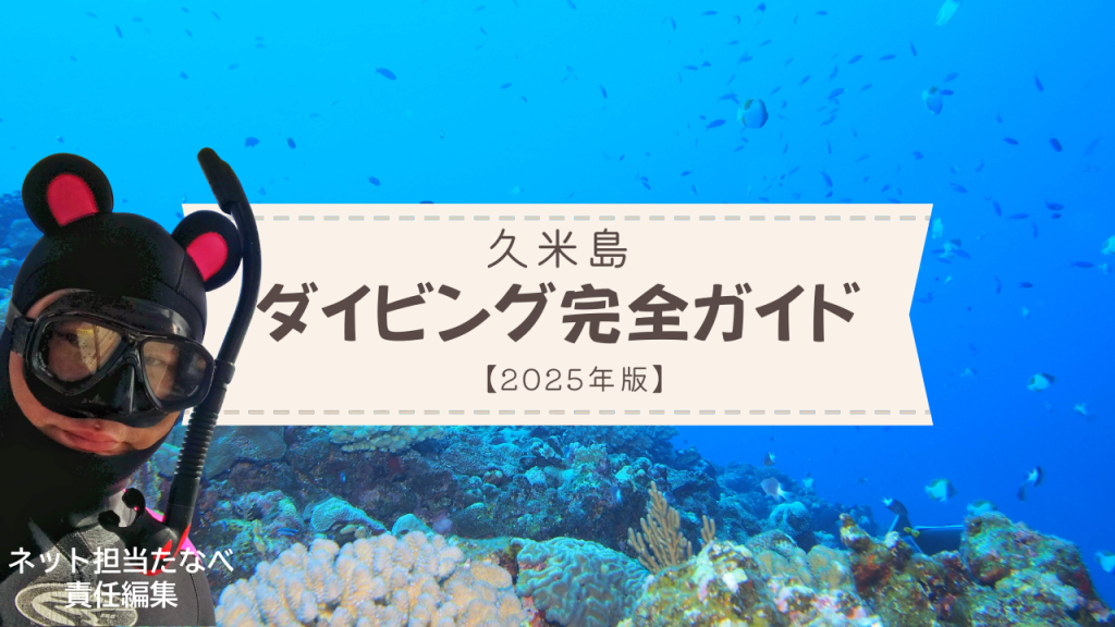 久米島ダイビング完全ガイド 2025年版